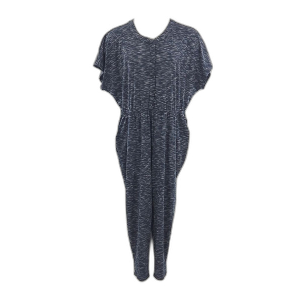 Lane Bryant Jumpsuit Womens Size 18/20 Dolman Sleeve Button Front Peg Leg Norm - Picture 1 of 9